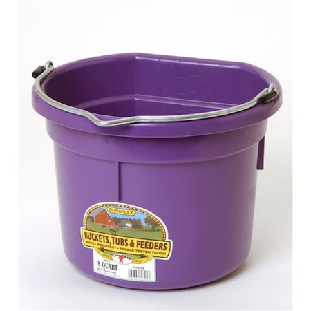 Miller Mfg P8FB 8 qt. Bucket-Flat Back, Purple MI300102